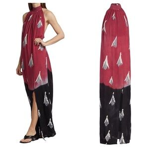 Busayo Peju Halter Maxi Dress M
